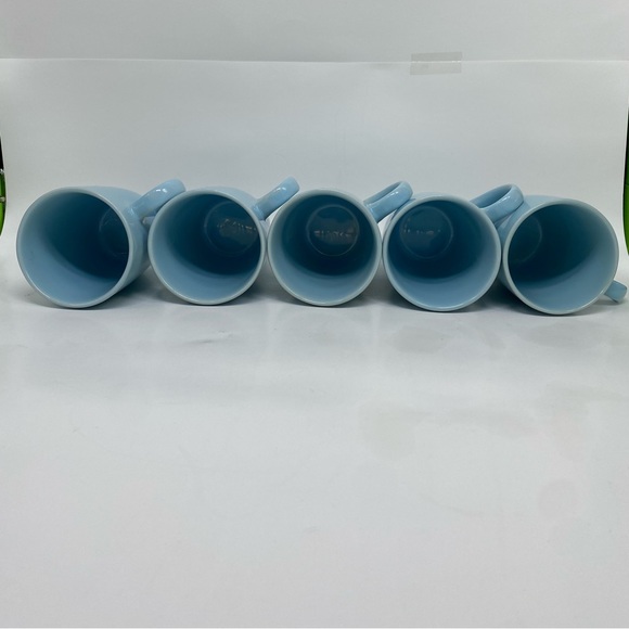 Set of 5 Thomson Pottery Mugs Blue - Picture 3 of 7